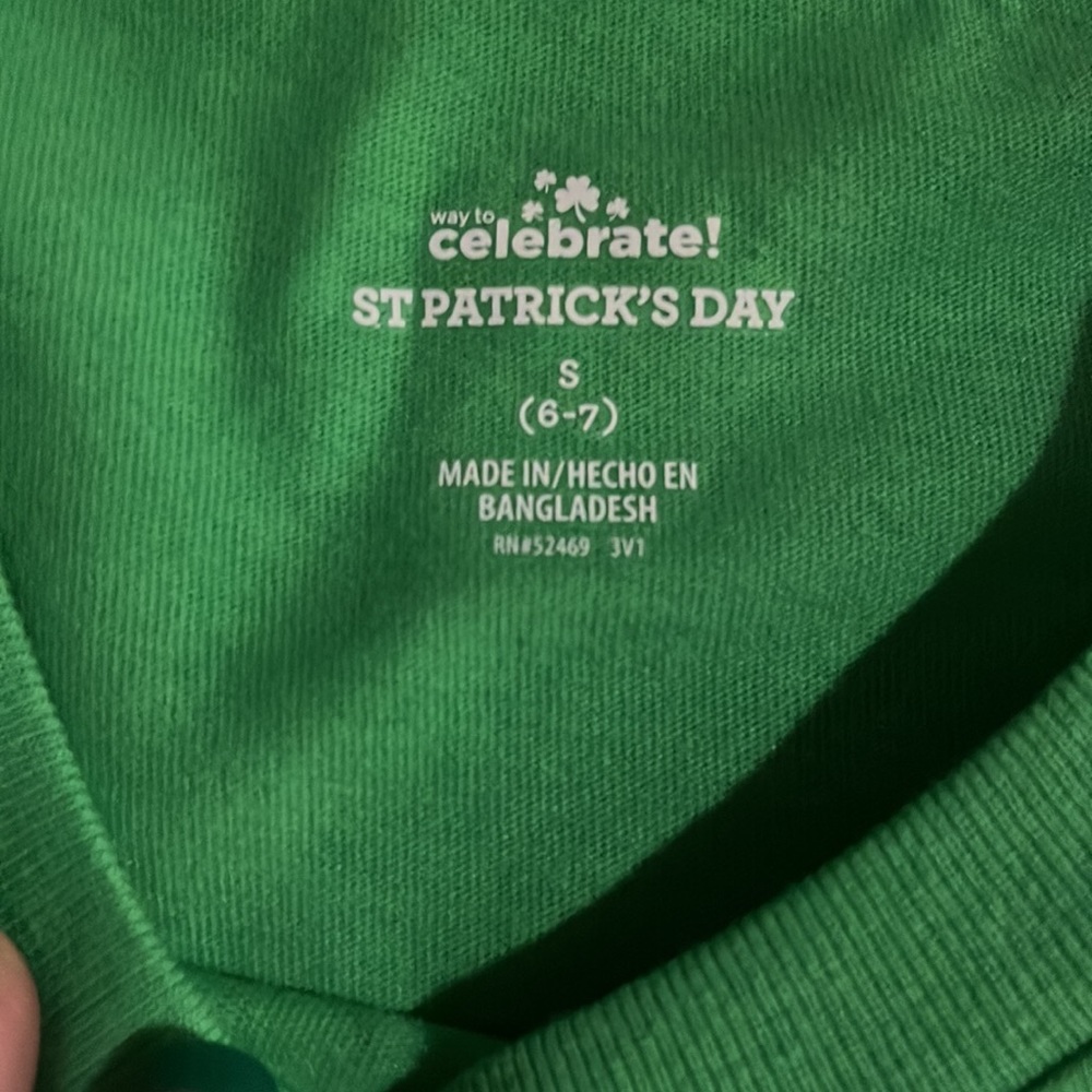 NWT celebrate st Patrick’s day short sleeves shirt good luck gamer - Picture 2 of 3